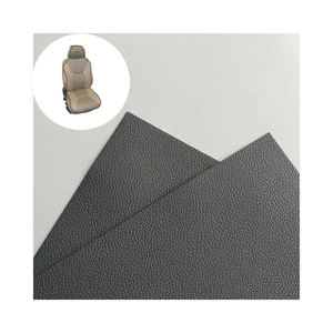 PVC Artificial Synthetic Leather for Car Decoration Auto Tiny Grain 0.7mm French Terry Backing