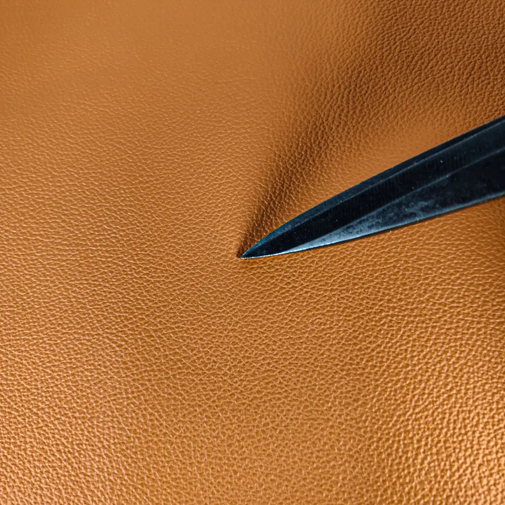 1mm Orange Eco-Friendly Apple Bio-Based PU Leather for Shoe