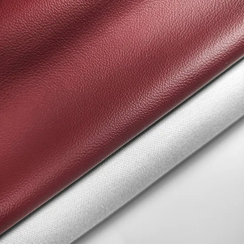 Wine Eco-Friendly Bio-Based PU Rexine Leather