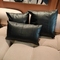18inch Sofa Pillow Case, Universal Faux Leather Milan Throw Pillowcover for Home Decoration