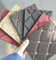 3D Embroidery Quilted Synthetic PVC Leather Foam Sponge Faux Leather for Car Mat Decoration Car Seat Cover Artificial Leather Fabric Material