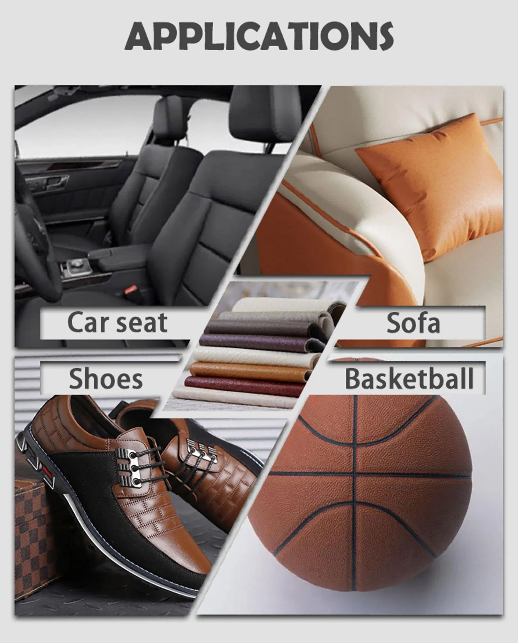 Free Sample PVC PU Faux Leather