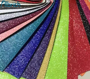 PVC Leather Fabric Sheets Faux Leather for Shoes Bags Pillow New Design Sparkly Shiny Glitter Synthetic Vinyl