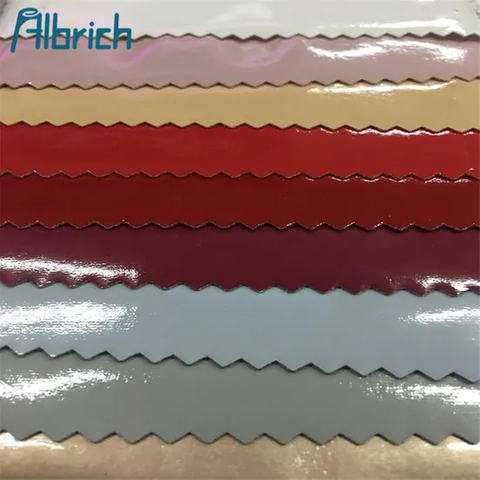 PVC Leather High Quality Manufacturer Design Smooth Mirrored Pattern PVC Synthetic Shoe Bag Leather