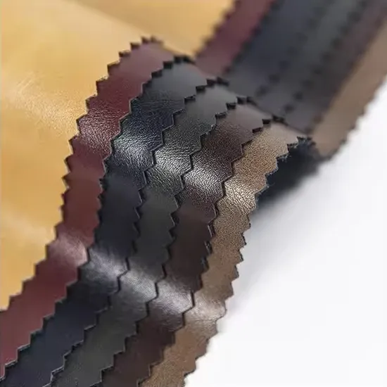 PU PVC High Quality Shoe Leather Synthetic Leather for Cloth Bags Luggage Wallet