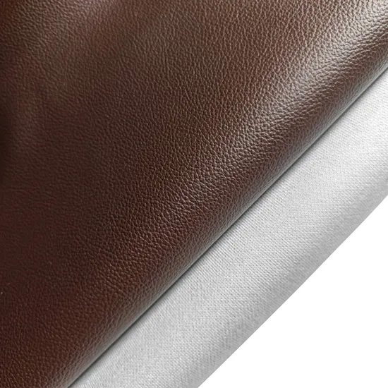 1mm High Quality Dark Brown PU Leather for Car Seat