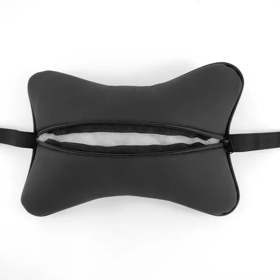 Synthetic Leather Car Neck Pillow Skin-Friendly Faux Leather Headrest