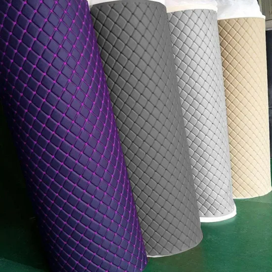 Embroidery Quilted Soft Leather Knitted Fabric