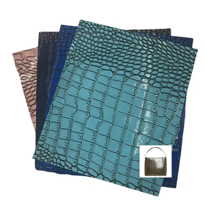 PVC Leather Crocodile Vinyl Faux Synthetic Leather for Bags Shoe Upper