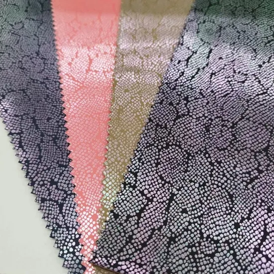 China Jiangsu Factory Patent PVC Synthetic Leather for Shoe